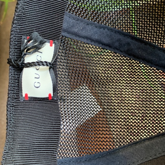 🔥SALE🔥Authentic GUCCI Leather/mesh stars Unisex cap/hat - Picture 9 of 10